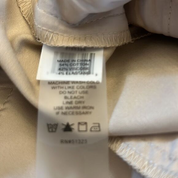 Vince Camuto khaki dress pants with slit ankles Size 8 NWT - Picture 8 of 8